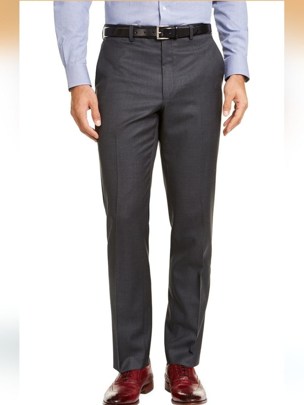 Polo Ralph Lauren Extrafine Virgin Wool Italian Made Charcoal Gray Trouser Pants